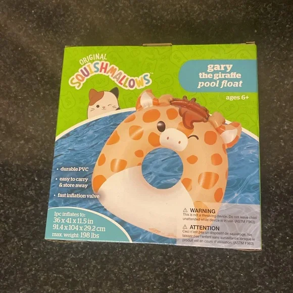 Squishmallows Gary the Giraffe Pool Float NEW! - Picture 2 of 5